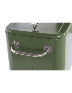 Portable Fridge DKD Home Decor 74 x 43 x 80 cm Steel Green polypropylene 56 L