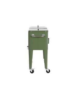 Portable Fridge DKD Home Decor 74 x 43 x 80 cm Steel Green polypropylene 56 L
