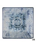 Piatto da Dolce La Mediterránea Electra Porcellana 18 x 18 x 2 cm (12 Unità)