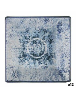 Piatto da Dolce La Mediterránea Electra Porcellana 18 x 18 x 2 cm (12 Unità)
