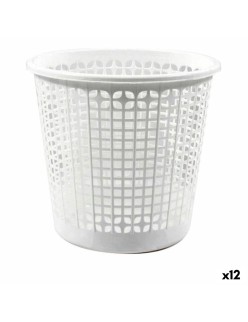 Papierkorb Dem Office Weiß (12 Stück) (ø 27 x 25,5 cm)