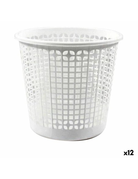 Papierkorb Dem Office Weiß (12 Stück) (ø 27 x 25,5 cm)