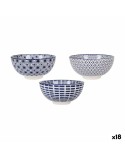 Schale Alfares Masako ø 15,5 x 7,7 cm Blau 15 x 7,3 cm (18 Stück)