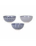 Schale Alfares Masako ø 15,5 x 7,7 cm Blau 15 x 7,3 cm (18 Stück)