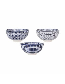 Schale Alfares Masako ø 15,5 x 7,7 cm Blau 15 x 7,3 cm (18 Stück)