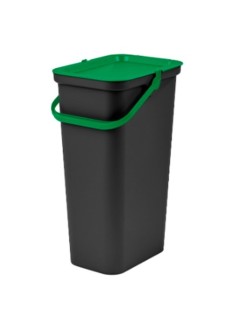 Secchio per Raccolta Differenziata Tontarelli Moda Nero Verde 24 L (6 Unità)