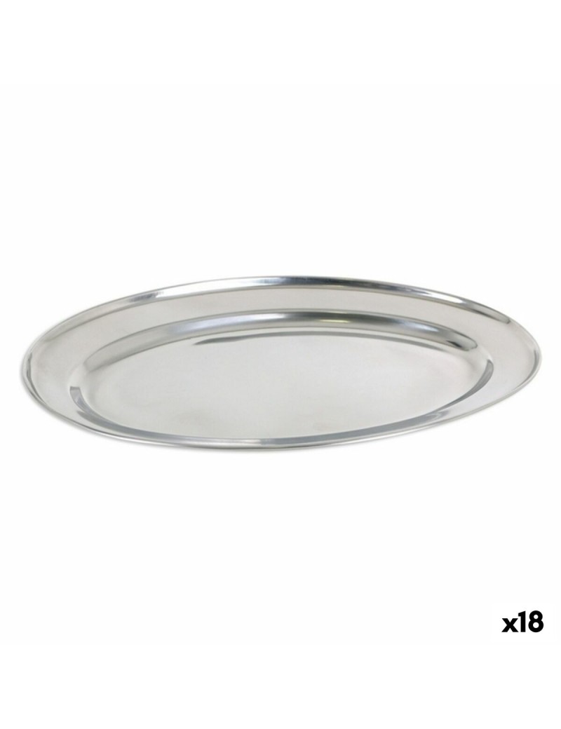 Schale Privilege 42853 Edelstahl Oval (18 Stück) (35 x 22,2 cm)