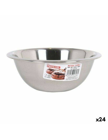 Ciotola Privilege Quttin 1450 ml Acciaio inossidabile Metallo (24 Unità)