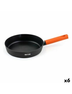Frigideira Quttin Gastro Preto Laranja 43 x 25 x 5 cm (6 Unidades)