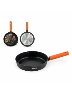 Frigideira Quttin Gastro Preto Laranja 37,5 x 23 x 5 cm (6 Unidades)