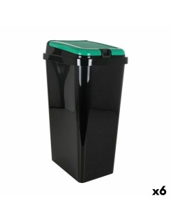 Poubelle recyclage Tontarelli Vert 45 L (6 Unités)