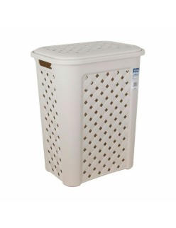 Panier à linge Tontarelli Arianna Avec couvercle Beige 37,5 x 27,5 x 47 cm (6 Unités)