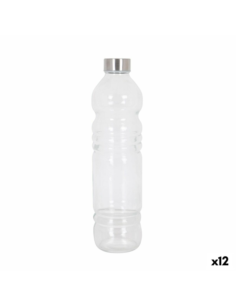 Bottle Anna Glass 1 L 8 x 8 x 31 cm (12 Units)