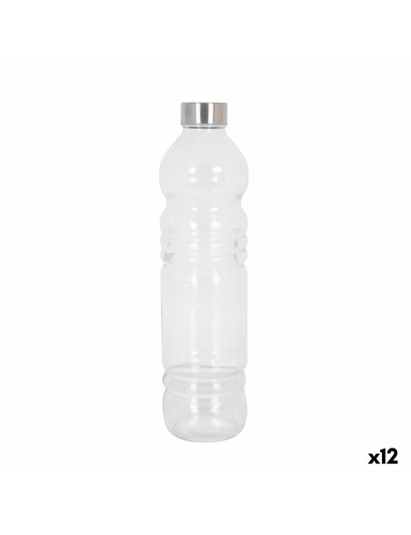 Bottle Anna Glass 1 L 8 x 8 x 31 cm (12 Units)