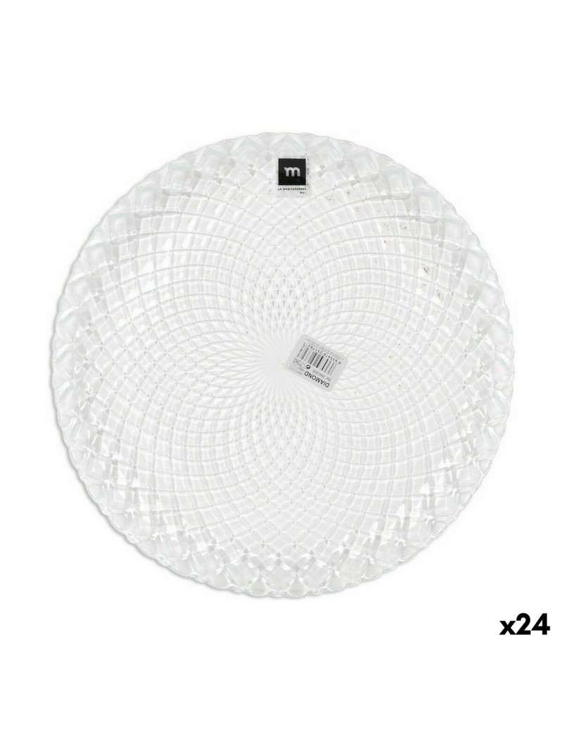 Flacher Teller La Mediterránea Diamond ø 27 x 2 cm (24 Stück)