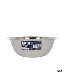Schale Quttin Quttin Edelstahl 3,5 L Ø 28,4 x 9,7 cm Mischpult (12 Stück)