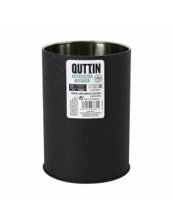 Pot pour ustensiles de cuisine Quttin Crocodile Acier inoxydable Ø 12,6 x 18 cm (12 Unités)