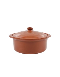 Tacho Azofra Barro cozido 24,5 x 23 x 16,7 cm Com tampa (3 Unidades)