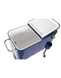Portable Fridge Home ESPRIT Navy Blue Steel polypropylene 56 L 74 x 43 x 80 cm