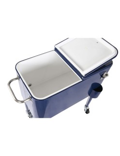 Portable Fridge Home ESPRIT Navy Blue Steel polypropylene 56 L 74 x 43 x 80 cm