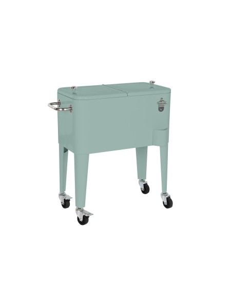 Portable Fridge Home ESPRIT Green Steel polypropylene 56 L 74 x 43 x 80 cm