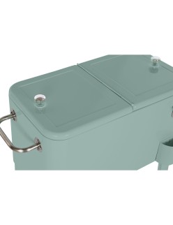 Portable Fridge Home ESPRIT Green Steel polypropylene 56 L 74 x 43 x 80 cm