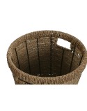 Set de pots de fleurs Home ESPRIT Marron Métal Fibre Tropical 36 x 36 x 29 cm