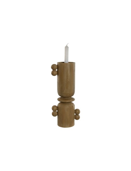 Pot à Bougie Home ESPRIT Marron Résine Bois 15 x 9,5 x 35 cm Pot à Bougie Home ESPRIT Marron Résine Bois 15 x 9,5 x 35 cm