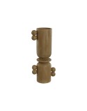 Pot à Bougie Home ESPRIT Marron Résine Bois 15 x 9,5 x 35 cm