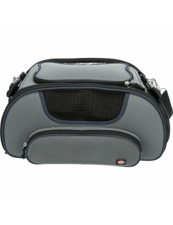 Bolso para Mascotas Trixie Airline Wings Azul Gris Poliéster Goma Eva 28 × 23 × 46 CM