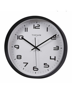 Reloj de Pared Timemark Negro 30 x 30 cm