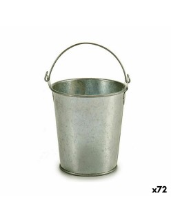 Blumentopf Ibergarden A60262-B Silberfarben Zink Würfel 15,5 x 11 x 11 cm (72 Stück)