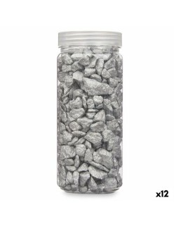 Pedras Decorativas Prateado 10 - 20 mm 700 g (12 Unidades)