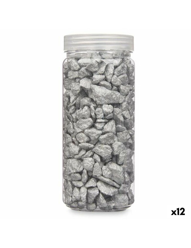 Pedras Decorativas Prateado 10 - 20 mm 700 g (12 Unidades)