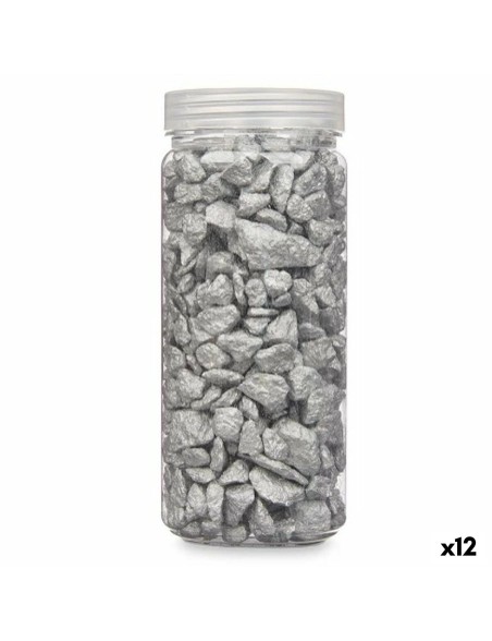 Pedras Decorativas Prateado 10 - 20 mm 700 g (12 Unidades) Pedras Decorativas Prateado 10 - 20 mm 700 g (12 Unidades)