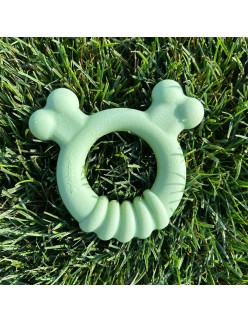 Mordedor de perro Nylabone SENSORY TACTILE RING Verde Manteca de cacahuete Pollo S
