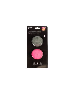 Pelota para Mascotas Gloria PLAY AND RUN Gris Espuma TPR M 6,35 cm 2 Unidades