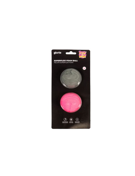 Pelota para Mascotas Gloria PLAY AND RUN Gris Espuma TPR M 6,35 cm 2 Unidades