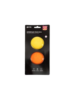 Pelota para Mascotas Gloria PLAY AND RUN Amarillo Espuma TPR M 6,35 cm 2 Unidades