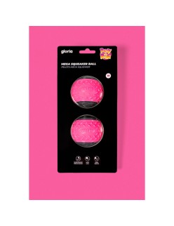 Pelota para Mascotas Gloria PLAY AND RUN Rosa TPR M 6,35 cm 2 Unidades