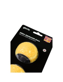Pelota para Mascotas Gloria PLAY AND RUN Amarillo TPR M 6,35 cm 2 Unidades