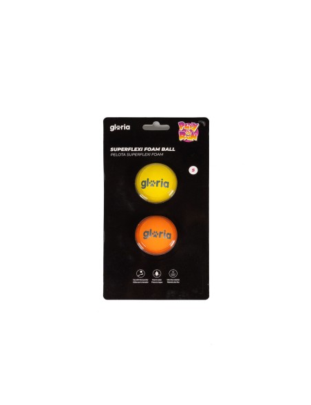 Pelota para Mascotas Gloria PLAY AND RUN Amarillo Espuma TPR S 4,5 cm 2 Unidades