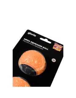Pelota para Mascotas Gloria PLAY AND RUN Naranja TPR M 6,35 cm 2 Unidades