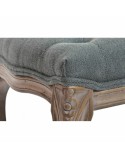 Banquette DKD Home Decor   Gris Naturel Bois Polyester Gris foncé (112 x 36 x 48 cm)
