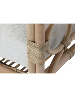 Fauteuil Home ESPRIT Blanc Naturel 72 x 77 x 80 cm