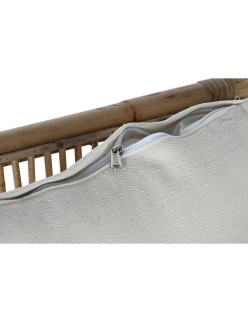 Sillón Home ESPRIT Blanco Natural 72 x 77 x 80 cm