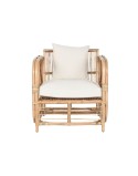 Fauteuil Home ESPRIT Blanc Naturel 72 x 77 x 80 cm