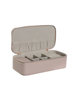 Boîte à bijoux Home ESPRIT Rose clair 20,5 x 10 x 6 cm (2 Pièces)