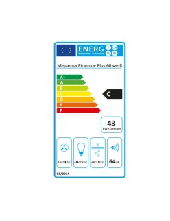 Cappa Classica Mepamsa Piramide Plus 60 cm 290 m³/h 65W C