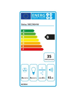 Campana Convencional Balay 3BE296HW 90 cm 734 M³/H 190W B Blanco